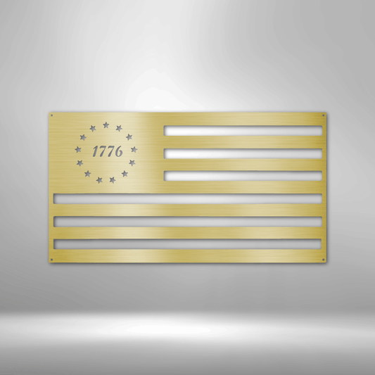 1776 Flag - Steel Sign-Steel Sign-custom-metal-wall-art.com
