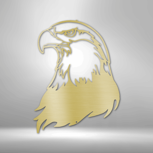 Bald Eagle Head - Steel Sign-Steel Sign-custom-metal-wall-art.com