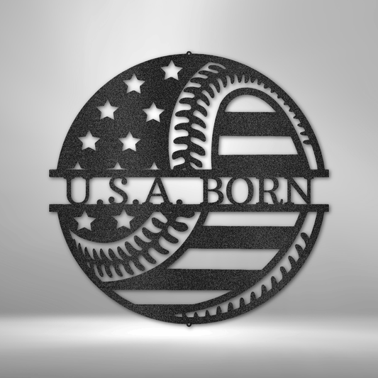 America\'s Pastime - Metal Sign-Steel Sign-custom-metal-wall-art.com