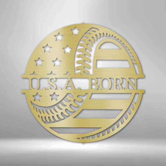America\'s Pastime - Metal Sign-Steel Sign-custom-metal-wall-art.com
