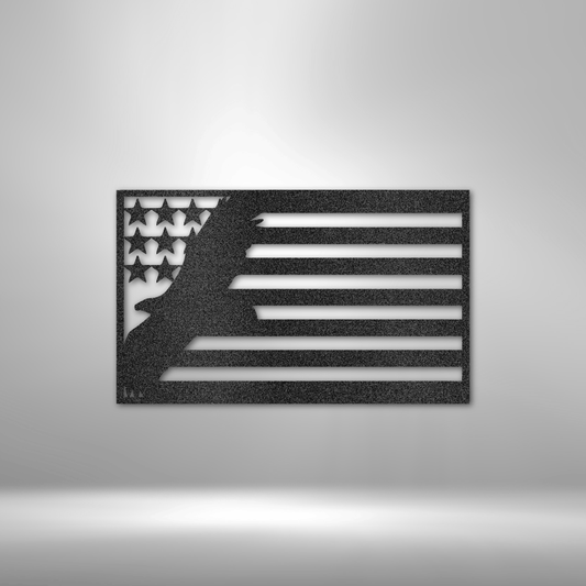 USA Eagle - Steel Sign-Steel Sign-custom-metal-wall-art.com