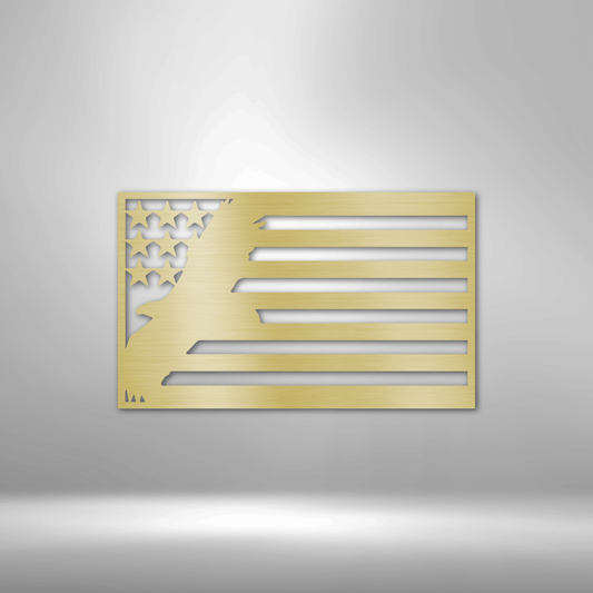 USA Eagle - Steel Sign-Steel Sign-custom-metal-wall-art.com