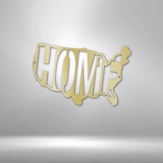 USA Home - Steel Sign-Steel Sign-custom-metal-wall-art.com