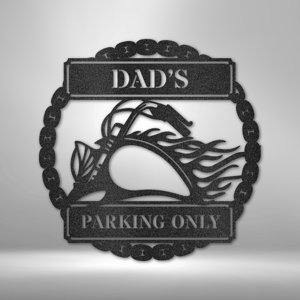 Hog Parking Plaque - Steel Sign-Steel Sign-custom-metal-wall-art.com