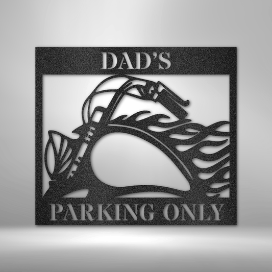 Hog Parking - Steel Sign-Steel Sign-custom-metal-wall-art.com