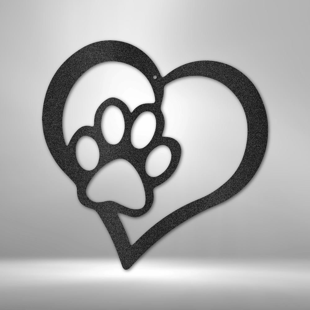 Puppy Love - Steel Sign-Steel Sign-custom-metal-wall-art.com