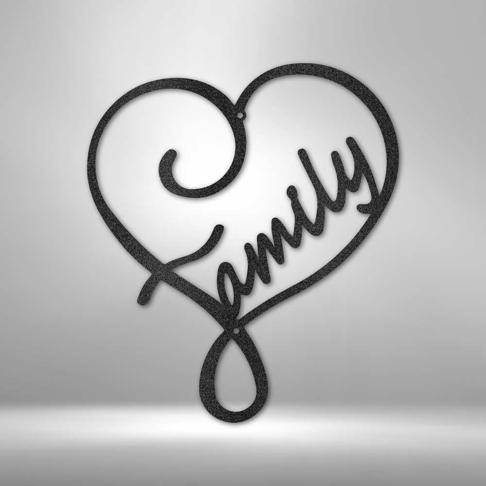 Family Love - Steel Sign-Steel Sign-custom-metal-wall-art.com