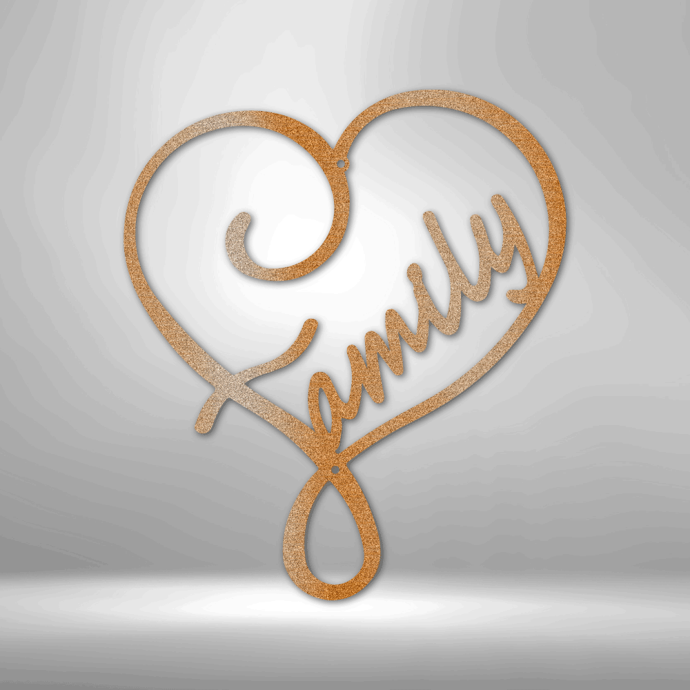 Family Love - Steel Sign-Steel Sign-custom-metal-wall-art.com