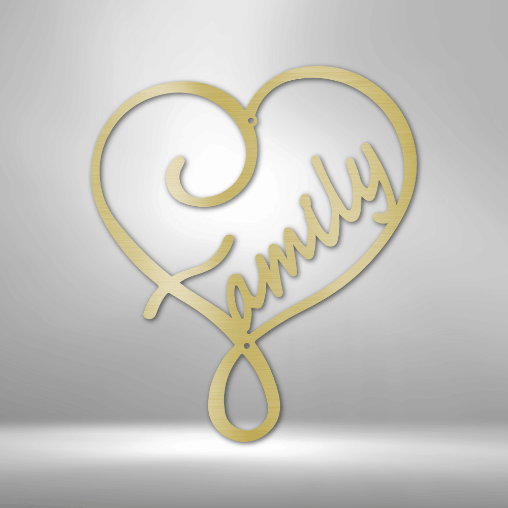 Family Love - Steel Sign-Steel Sign-custom-metal-wall-art.com