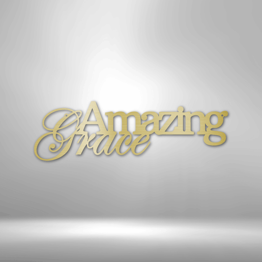 Amazing Grace - Steel Sign-Steel Sign-custom-metal-wall-art.com