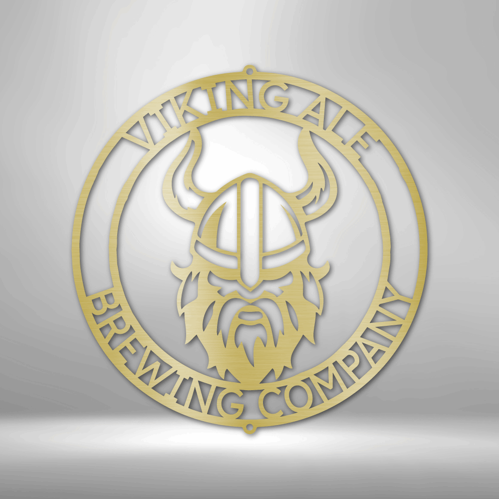 Viking Ring Monogram - Steel Sign-Steel Sign-custom-metal-wall-art.com