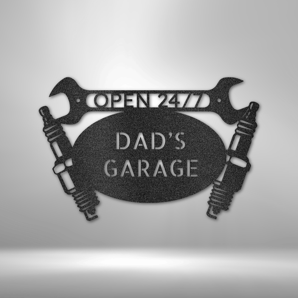 Car Garage Monogram - Steel Sign-Steel Sign-custom-metal-wall-art.com