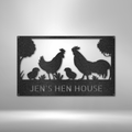 Hen House Monogram - Steel Sign-Steel Sign-custom-metal-wall-art.com