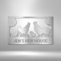 Hen House Monogram - Steel Sign-Steel Sign-custom-metal-wall-art.com