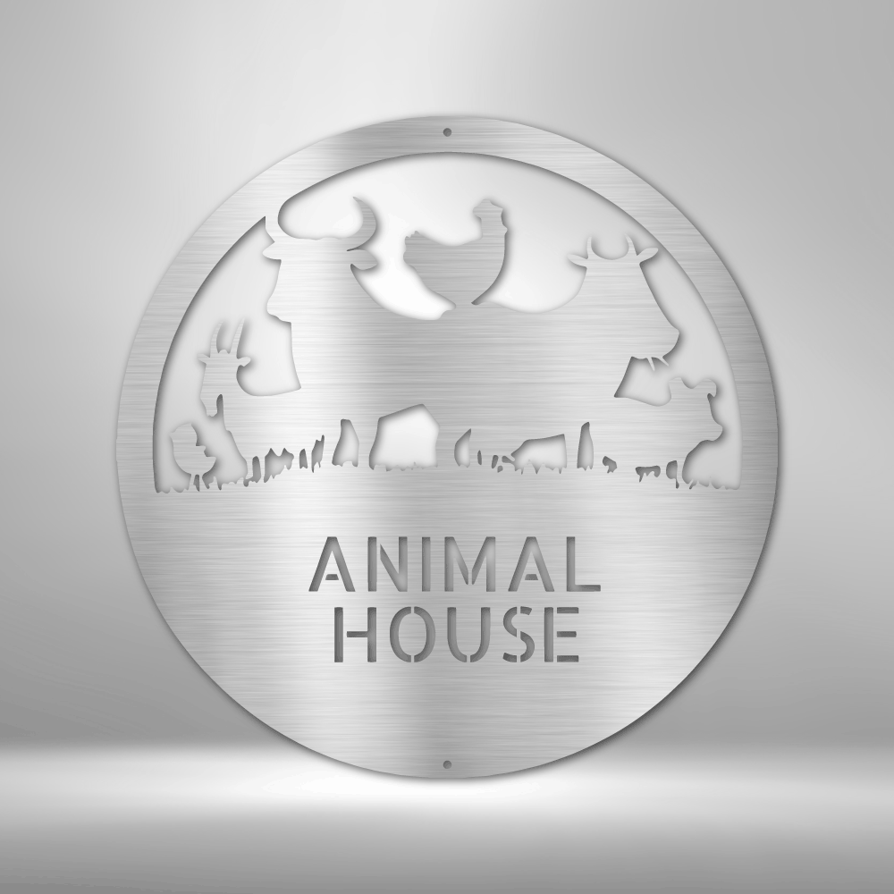 Animal House Monogram - Steel Sign-Steel Sign-custom-metal-wall-art.com