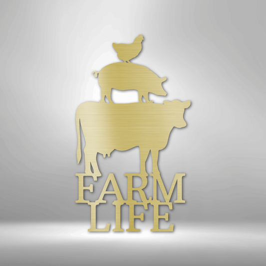 Farm Life Animals - Steel Sign-Steel Sign-custom-metal-wall-art.com