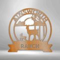 Ranch Sun Set Monogram - Steel sign-Steel Sign-custom-metal-wall-art.com