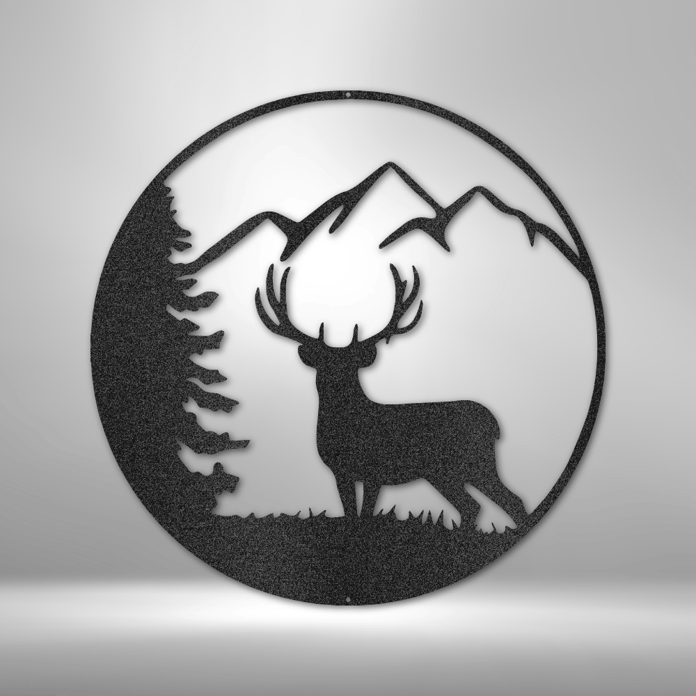 Graceful Deer - Steel Sign-Steel Sign-custom-metal-wall-art.com