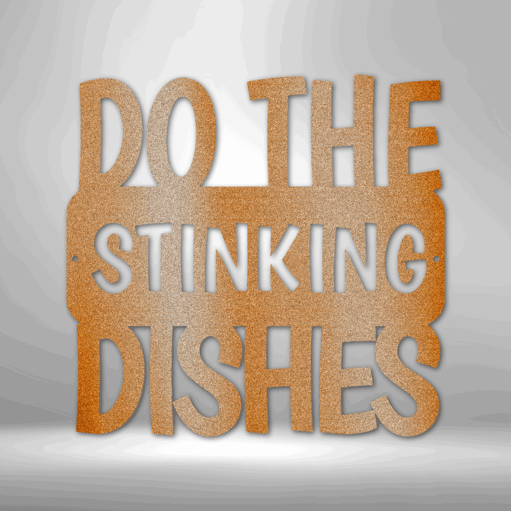 Do the Dishes Quote- Steel Sign-Steel Sign-custom-metal-wall-art.com