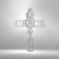 Amazing Grace Cross - Steel Sign-Steel Sign-custom-metal-wall-art.com