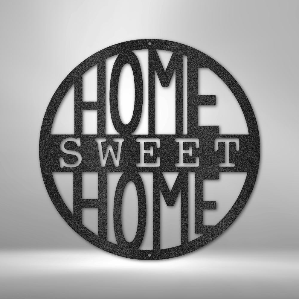 Home Sweet Home Circle - Steel Sign-Steel Sign-custom-metal-wall-art.com