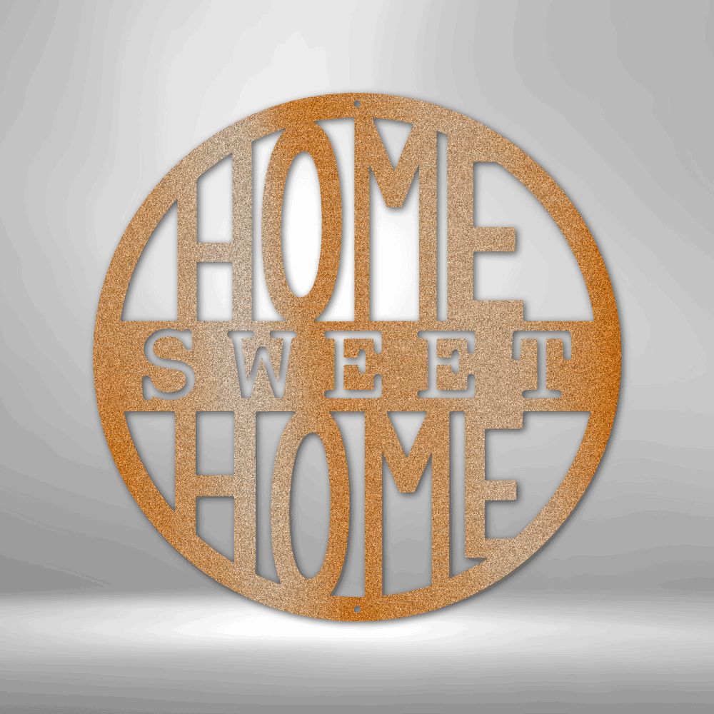 Home Sweet Home Circle - Steel Sign-Steel Sign-custom-metal-wall-art.com