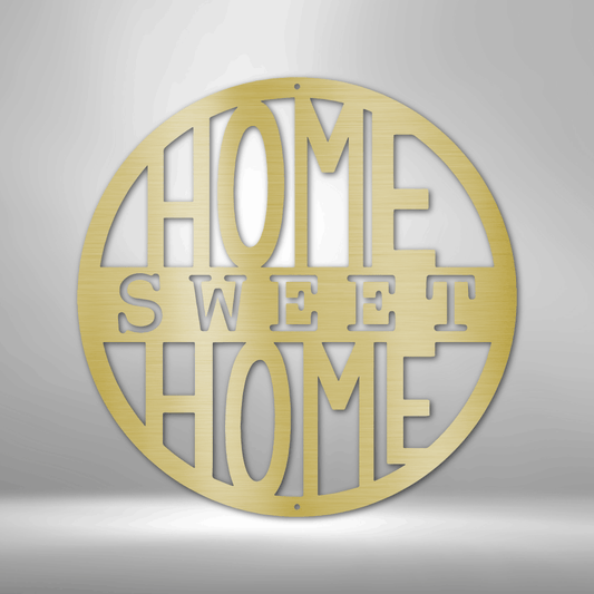 Home Sweet Home Circle - Steel Sign-Steel Sign-custom-metal-wall-art.com