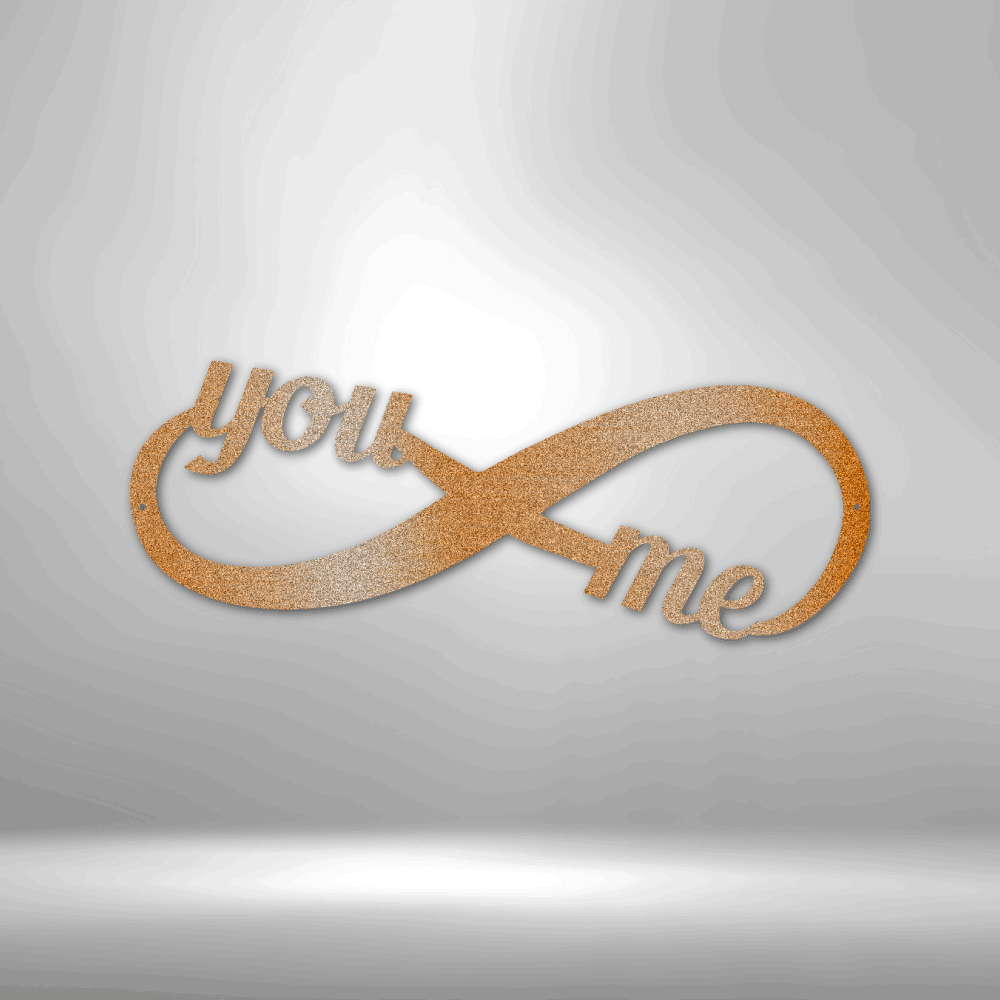 You and Me Infinity - Steel Sign-Steel Sign-custom-metal-wall-art.com