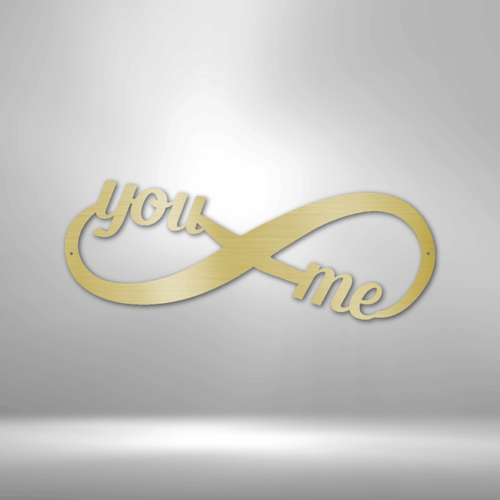 You and Me Infinity - Steel Sign-Steel Sign-custom-metal-wall-art.com