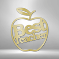 Best Teacher - Steel Sign-Steel Sign-custom-metal-wall-art.com