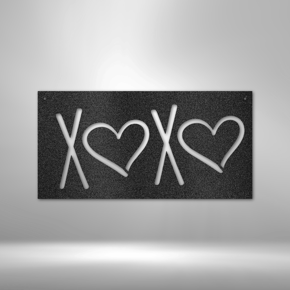 XOXO - Steel sign-Steel Sign-custom-metal-wall-art.com