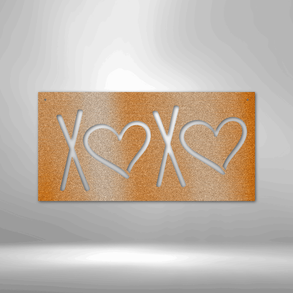 XOXO - Steel sign-Steel Sign-custom-metal-wall-art.com