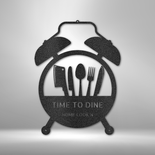 Food Time Monogram - Steel Sign-Steel Sign-custom-metal-wall-art.com