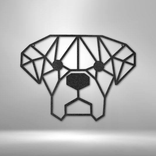 Geometric Dog - Steel Sign-Steel Sign-custom-metal-wall-art.com