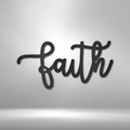 Faith Script - Steel Sign-Steel Sign-custom-metal-wall-art.com