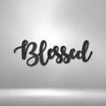 Blessed Script - Steel Sign-Steel Sign-custom-metal-wall-art.com