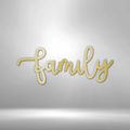 Family Script - Steel Sign-Steel Sign-custom-metal-wall-art.com