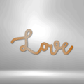 Love Script - Steel Sign-Steel Sign-custom-metal-wall-art.com