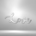 Love Script - Steel Sign-Steel Sign-custom-metal-wall-art.com