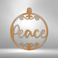 Peace Ornament - Steel Sign-Steel Sign-custom-metal-wall-art.com