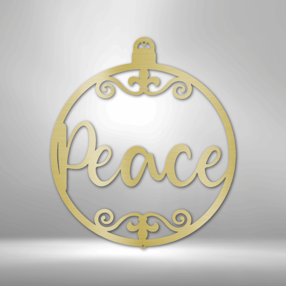 Peace Ornament - Steel Sign-Steel Sign-custom-metal-wall-art.com