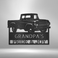 Grandpas Pickup Truck Monogram - Steel Sign-Steel Sign-custom-metal-wall-art.com