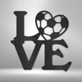 Soccer Love - Steel Sign-Steel Sign-custom-metal-wall-art.com