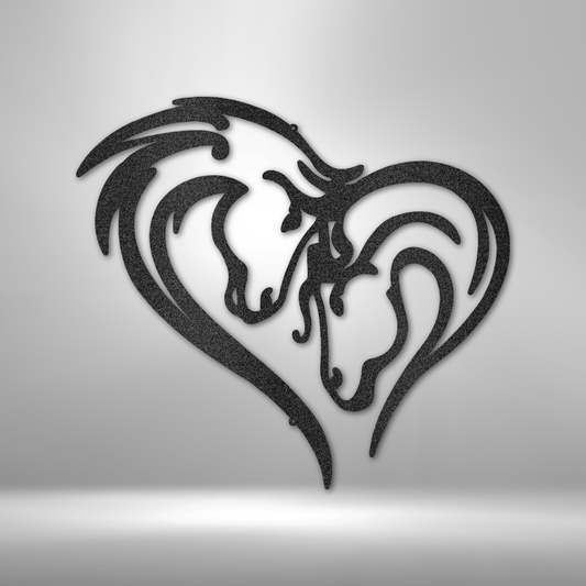 Horse Love - Steel Sign-Steel Sign-custom-metal-wall-art.com