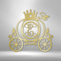 Carriage Initial Monogram - Steel Sign-Steel Sign-custom-metal-wall-art.com