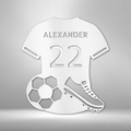 Soccer Jersey Monogram - Steel Sign-Steel Sign-custom-metal-wall-art.com