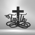 Faith Cross - Steel Sign-Steel Sign-custom-metal-wall-art.com