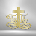 Faith Cross - Steel Sign-Steel Sign-custom-metal-wall-art.com