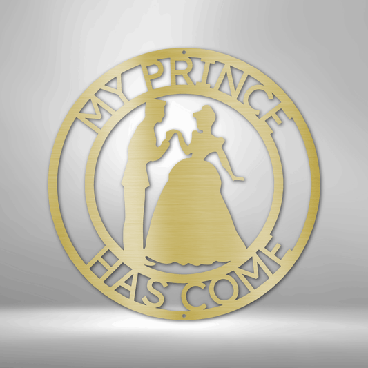 Prince and Princess Monogram - Steel Sign-Steel Sign-custom-metal-wall-art.com