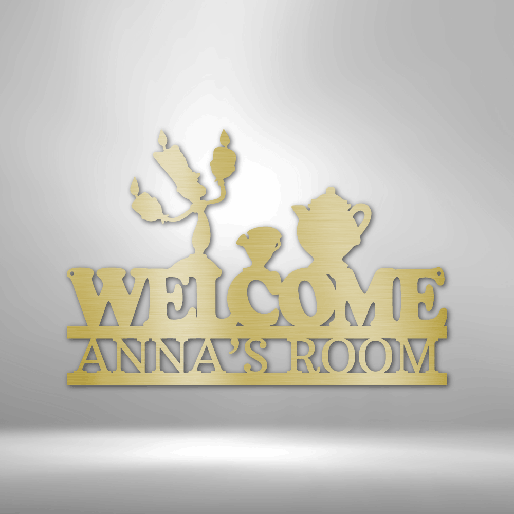 Be Our Guest Monogram - Steel Sign-Steel Sign-custom-metal-wall-art.com